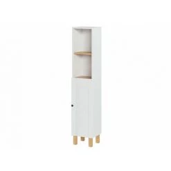 BOBOCHIC Ensemble De Salle De Bain 80 Cm ANAMARIA Avec Colonne Blanc Et Chêne - Blanc Et Chêne