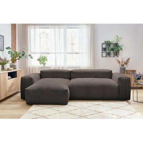 Canapé D'angle Fixe BOBOCHIC - Canapé D'angle Fixe LAFAYETTE Velours Côtelé Angle Gauche Marron - Marron 6 Canapé D'angle Fixe BOBOCHIC - Canapé D'angle Fixe LAFAYETTE Velours Côtelé Angle Gauche Marron - Marron – Image 4