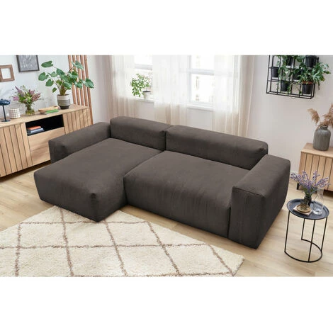 Canapé D'angle Fixe BOBOCHIC - Canapé D'angle Fixe LAFAYETTE Velours Côtelé Angle Gauche Marron - Marron 7 Canapé D'angle Fixe BOBOCHIC - Canapé D'angle Fixe LAFAYETTE Velours Côtelé Angle Gauche Marron - Marron – Image 5