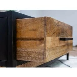 Tables Basses BOBOCHIC - Table Basse 1 Tiroir BEAUBOURG Bois De Manguier Massif Et Pieds Métal - Bois Et Noir 11 Tables Basses BOBOCHIC - Table Basse 1 Tiroir BEAUBOURG Bois De Manguier Massif Et Pieds Métal - Bois Et Noir -BOBOCHIC Soldes 2022 65211603 5