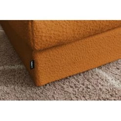 Canapé Modulable BOBOCHIC - Canapé D'angle Fixe 100% Modulable Ultra Moelleux PARIS Tissu Bouclette 3 Chauffeuses, 1 Méridienne, 1 Angle, 1 Pouf Ocre - Ocre -BOBOCHIC Soldes 2022 65382490 5