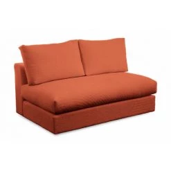 Canapé Modulable BOBOCHIC - Chauffeuse 2 Places Pour Canapé Modulable Ultra Moelleux PARIS Tissu Bouclette Terracotta - Terracotta -BOBOCHIC Soldes 2022 65382898 4