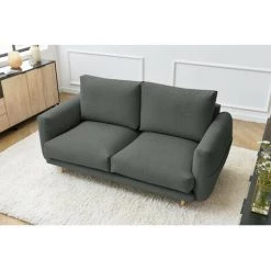 Canapé Droit Fixe BOBOCHIC - Canapé Droit Fixe 2 Places ZEBULON Gris Foncé - Gris Foncé 10 Canapé Droit Fixe BOBOCHIC - Canapé Droit Fixe 2 Places ZEBULON Gris Foncé - Gris Foncé -BOBOCHIC Soldes 2022 65382918 4