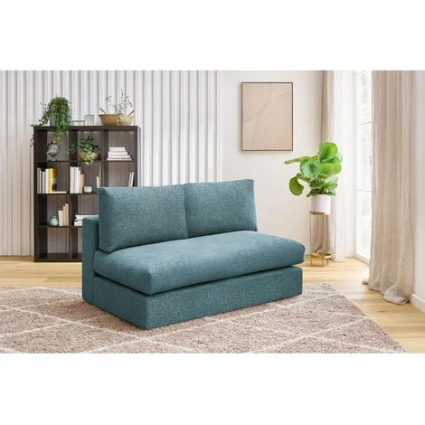 Canapé Modulable BOBOCHIC - Chauffeuse 2 Places Pour Canapé Modulable Ultra Moelleux PARIS Tissu Gris Bleu - Gris Bleu 4 Canapé Modulable BOBOCHIC - Chauffeuse 2 Places Pour Canapé Modulable Ultra Moelleux PARIS Tissu Gris Bleu - Gris Bleu – Image 2