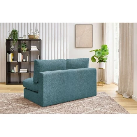 Canapé Modulable BOBOCHIC - Chauffeuse 2 Places Pour Canapé Modulable Ultra Moelleux PARIS Tissu Gris Bleu - Gris Bleu 5 Canapé Modulable BOBOCHIC - Chauffeuse 2 Places Pour Canapé Modulable Ultra Moelleux PARIS Tissu Gris Bleu - Gris Bleu – Image 3