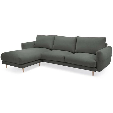 Canapé D'angle Fixe BOBOCHIC - Canapé D'angle Fixe ZEBULON Angle Gauche Gris Foncé - Gris Foncé 3 Canapé D'angle Fixe BOBOCHIC - Canapé D'angle Fixe ZEBULON Angle Gauche Gris Foncé - Gris Foncé