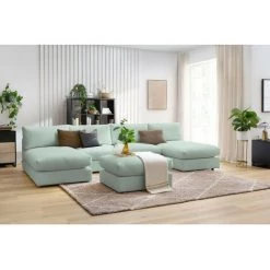 Canapé Modulable BOBOCHIC - Canapé Panoramique Fixe 100% Modulable Ultra Moelleux PARIS Tissu Bouclette Avec 2 Chauffeuses, 2 Méridiennes, 1 Pouf Panoramique Vert - Vert 8 Canapé Modulable BOBOCHIC - Canapé Panoramique Fixe 100% Modulable Ultra Moelleux PARIS Tissu Bouclette Avec 2 Chauffeuses, 2 Méridiennes, 1 Pouf Panoramique Vert - Vert -BOBOCHIC Soldes 2022 65531977 2