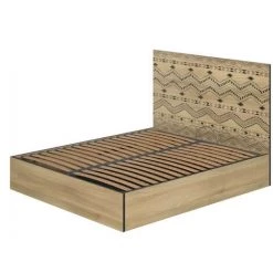 BOBOCHIC Maya - Lit Coffre - 140x190 - Bois Et Noir - Sommier Inclus Dimensions - 140x190cm -BOBOCHIC Soldes 2022 66646422 3