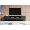 Meubles TV BOBOCHIC - Meuble TV 200 Cm DALIA Pieds En Métal - Noir -BOBOCHIC Soldes 2022 66733818 1