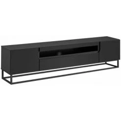 Meubles TV BOBOCHIC - Meuble TV 200 Cm DALIA Pieds En Métal - Noir -BOBOCHIC Soldes 2022 66733818 2