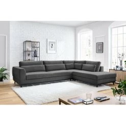 Canapé D'angle Fixe BOBOCHIC - Canapé D'angle Fixe VINCENNES Tissu Texturé Angle Droit Gris Foncé - Gris Foncé 10 Canapé D'angle Fixe BOBOCHIC - Canapé D'angle Fixe VINCENNES Tissu Texturé Angle Droit Gris Foncé - Gris Foncé -BOBOCHIC Soldes 2022 68102066 4