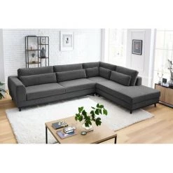 Canapé D'angle Fixe BOBOCHIC - Canapé D'angle Fixe VINCENNES Tissu Texturé Angle Droit Gris Foncé - Gris Foncé 11 Canapé D'angle Fixe BOBOCHIC - Canapé D'angle Fixe VINCENNES Tissu Texturé Angle Droit Gris Foncé - Gris Foncé -BOBOCHIC Soldes 2022 68102066 5