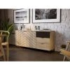 BOBOCHIC Auxane - Buffet Bas - Bois Et Noir - 160 Cm - Style Contemporain Couleur - Noir / Bois - Noir / Bois 2 BOBOCHIC Auxane - Buffet Bas - Bois Et Noir - 160 Cm - Style Contemporain Couleur - Noir / Bois - Noir / Bois -BOBOCHIC Soldes 2022 68260009 1