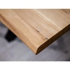 Table à Manger BOBOCHIC - Table à Manger Pieds Croix Extensible AWANI Chêne Massif Et Métal 180 - Bois -BOBOCHIC Soldes 2022 68963586 4