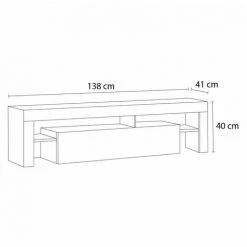 Meubles TV BOBOCHIC - Meuble TV 138 Cm GUSTAVE Chêne Et Noir - Chêne Et Noir 7 Meubles TV BOBOCHIC - Meuble TV 138 Cm GUSTAVE Chêne Et Noir - Chêne Et Noir -BOBOCHIC Soldes 2022 69755237 3