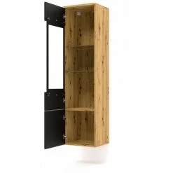 Rangement Vitrine BOBOCHIC - Rangement Vitrine 1 Porte 37 Cm ASTRID Chêne Et Noir - Chêne Et Noir 11 Rangement Vitrine BOBOCHIC - Rangement Vitrine 1 Porte 37 Cm ASTRID Chêne Et Noir - Chêne Et Noir -BOBOCHIC Soldes 2022 70045623 5