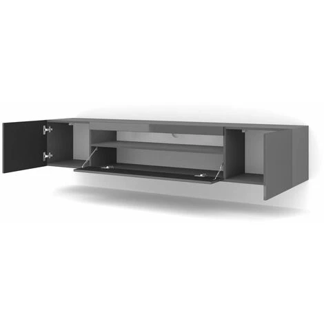 Meubles TV BOBOCHIC - Meuble TV 200 Cm ASTRID Gris Clair - Gris Clair 7 Meubles TV BOBOCHIC - Meuble TV 200 Cm ASTRID Gris Clair - Gris Clair – Image 5