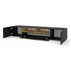 Meubles TV BOBOCHIC - Meuble TV 198 Cm MONTAIGNE Chêne Et Noir - Chêne Et Noir -BOBOCHIC Soldes 2022 70045686 3