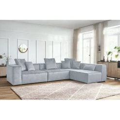 Canapé Modulable BOBOCHIC - Canapé D'angle Fixe Modulable VAUBAN Angle Droit Gris Clair - Gris Clair 10 Canapé Modulable BOBOCHIC - Canapé D'angle Fixe Modulable VAUBAN Angle Droit Gris Clair - Gris Clair -BOBOCHIC Soldes 2022 70402107 4