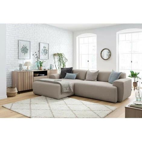 Canapé D'angle Fixe BOBOCHIC - Canapé D'angle Fixe MARAIS Angle Gauche Beige - Beige 4 Canapé D'angle Fixe BOBOCHIC - Canapé D'angle Fixe MARAIS Angle Gauche Beige - Beige – Image 2