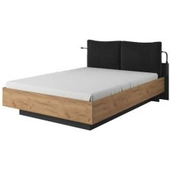 Chambre Complète BOBOCHIC - Ensemble NAYA Avec Lit Coffre + 2 Chevets - Chêne Et Noir -BOBOCHIC Soldes 2022 70419058 3