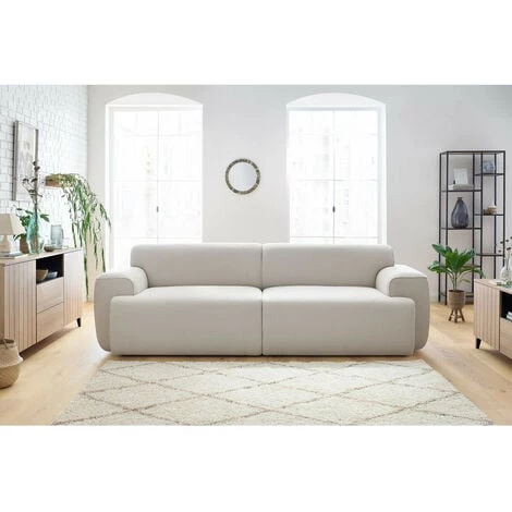 Canapé Droit Fixe BOBOCHIC - Canapé Droit Fixe 3 Places MARAIS Crème - Crème 5 Canapé Droit Fixe BOBOCHIC - Canapé Droit Fixe 3 Places MARAIS Crème - Crème – Image 3