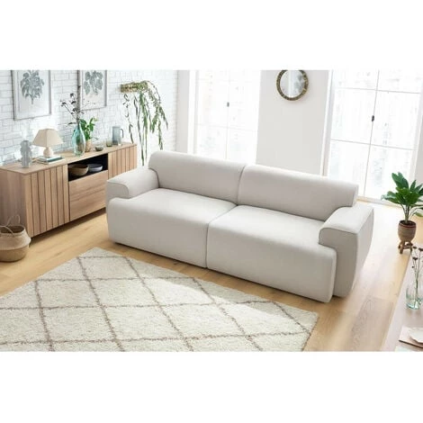 Canapé Droit Fixe BOBOCHIC - Canapé Droit Fixe 3 Places MARAIS Crème - Crème 7 Canapé Droit Fixe BOBOCHIC - Canapé Droit Fixe 3 Places MARAIS Crème - Crème – Image 5