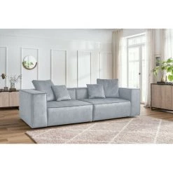 Canapé Modulable BOBOCHIC - Canapé Droit Fixe 3 Places VAUBAN Gris Clair - Gris Clair 10 Canapé Modulable BOBOCHIC - Canapé Droit Fixe 3 Places VAUBAN Gris Clair - Gris Clair -BOBOCHIC Soldes 2022 70439030 4