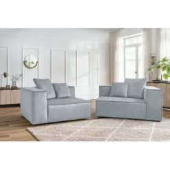 Canapé Modulable BOBOCHIC - Canapé Droit Fixe 3 Places VAUBAN Gris Clair - Gris Clair 11 Canapé Modulable BOBOCHIC - Canapé Droit Fixe 3 Places VAUBAN Gris Clair - Gris Clair -BOBOCHIC Soldes 2022 70439030 5