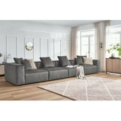 Canapé Modulable BOBOCHIC - Canapé Droit Fixe Modulable 5 Places VAUBAN Gris Foncé - Gris Foncé 8 Canapé Modulable BOBOCHIC - Canapé Droit Fixe Modulable 5 Places VAUBAN Gris Foncé - Gris Foncé -BOBOCHIC Soldes 2022 70446921 2