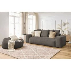 Canapé Droit Fixe BOBOCHIC - Canapé Droit Fixe 3 Places Ultra Moelleux VOLTAIRE Velours Côtelé Avec Pouf Taupe - Taupe 8 Canapé Droit Fixe BOBOCHIC - Canapé Droit Fixe 3 Places Ultra Moelleux VOLTAIRE Velours Côtelé Avec Pouf Taupe - Taupe -BOBOCHIC Soldes 2022 70830125 2