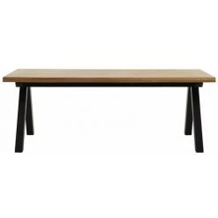 Table à Manger BOBOCHIC - Table à Manger 210 Cm MIKA Plaquée Chêne - Bois