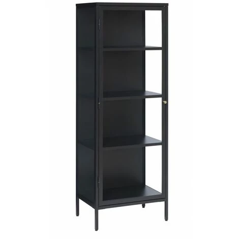 Rangement Vitrine BOBOCHIC - Rangement Vitrine H160 Cm LEYA Noir - Noir 3 Rangement Vitrine BOBOCHIC - Rangement Vitrine H160 Cm LEYA Noir - Noir