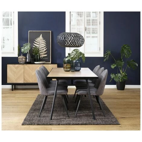 Table à Manger BOBOCHIC - Table à Manger 180 Cm VAUGIRARD Plaquée Chêne - Bois 5 Table à Manger BOBOCHIC - Table à Manger 180 Cm VAUGIRARD Plaquée Chêne - Bois – Image 3