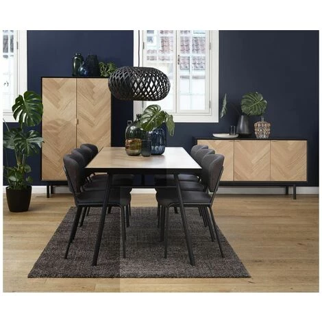 Table à Manger BOBOCHIC - Table à Manger 180 Cm VAUGIRARD Plaquée Chêne - Bois 6 Table à Manger BOBOCHIC - Table à Manger 180 Cm VAUGIRARD Plaquée Chêne - Bois – Image 4