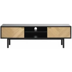 Meubles TV BOBOCHIC - Meuble TV 160 Cm VAUGIRARD Chêne - Chêne Et Noir -BOBOCHIC Soldes 2022 72161034 4