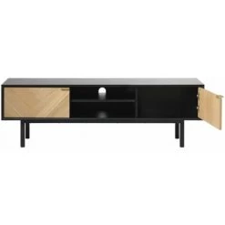 Meubles TV BOBOCHIC - Meuble TV 160 Cm VAUGIRARD Chêne - Chêne Et Noir -BOBOCHIC Soldes 2022 72161034 5