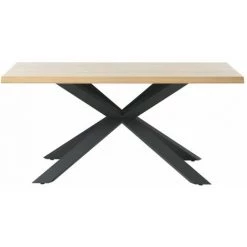 Table à Manger BOBOCHIC - Table à Manger SERNA Placage Chêne 160 Bois Et Noir - Bois Et Noir 11 Table à Manger BOBOCHIC - Table à Manger SERNA Placage Chêne 160 Bois Et Noir - Bois Et Noir -BOBOCHIC Soldes 2022 72161035 5